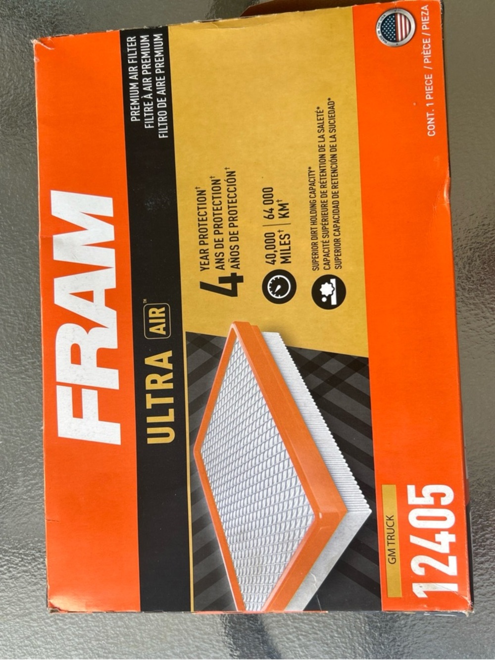Fram Ultra Air Filter 12405 2021-26 GM 5.3/6.2